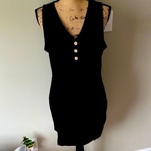 NWT black dress size medium with buttons